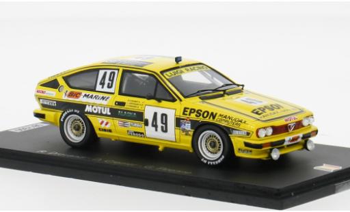 Coche miniatura Alfa Romeo GT 1/43 Spark V 6 24h Spa 1984 #49 1:43 Alfa Romeo GT 1/43 Spark V 6 24h Spa 1984 #49 1:43 coche miniatura