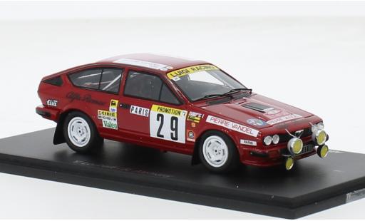 Coche miniatura Alfa Romeo GT 1/43 Spark V6 No.29 Rallye WM Rallye Monte Carlo 1983 1:43 Alfa Romeo GT 1/43 Spark V6 No.29 Rallye WM Rallye Monte Carlo 1983 1:43 coche miniatura