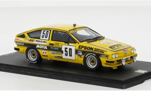 Coche miniatura Alfa Romeo GT 1/43 Spark V6 No.50 Biesse Racing Team 24h Spa 1984 1:43 Alfa Romeo GT 1/43 Spark V6 No.50 Biesse Racing Team 24h Spa 1984 1:43 coche miniatura
