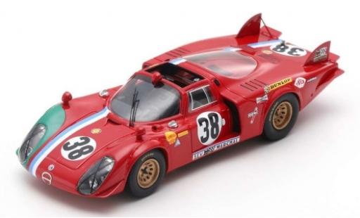 Coche miniatura Alfa Romeo T33 1/43 Spark /2 No.38 24h Le Mans 1969 G.Gosselin/C.Bourgoignie Alfa Romeo T33 1/43 Spark /2 No.38 24h Le Mans 1969 G.Gosselin/C.Bourgoignie coche miniatura