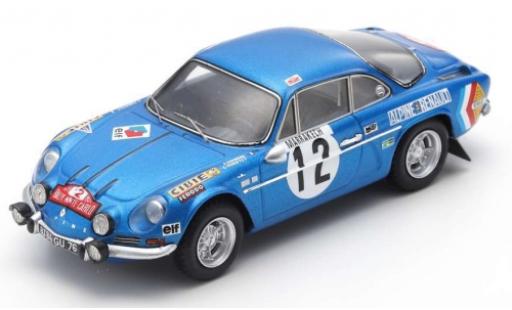Alpine A110 1/43 Spark No.12 Rally Monte Carlo 1971 B.Darniche/C.Robertet coche miniatura