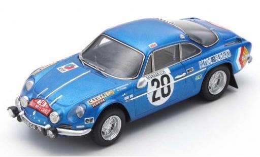 Coche miniatura Alpine A110 1/43 Spark No.28 Rally Monte Carlo 1971 O.Andersson/D.Stone Alpine A110 1/43 Spark No.28 Rally Monte Carlo 1971 O.Andersson/D.Stone coche miniatura