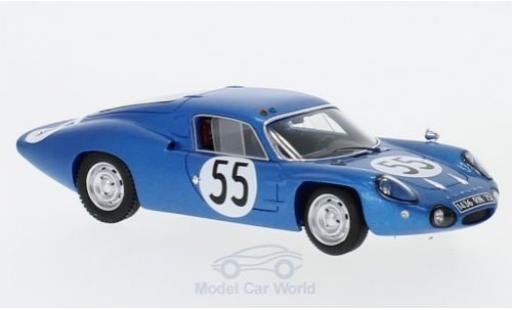 Coche miniatura Alpine A110 1/43 Spark No.55 24h Le Mans 1965 J.Cheinisse/J.-P.Hanrioud Alpine A110 1/43 Spark No.55 24h Le Mans 1965 J.Cheinisse/J.-P.Hanrioud coche miniatura