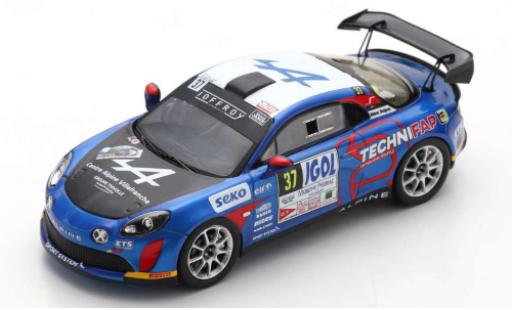 Coche miniatura Alpine A110 1/43 Spark Rally No.37 Rallye Mont-Blanc Morzine 2020 E.Guigou/A.Coria Alpine A110 1/43 Spark Rally No.37 Rallye Mont-Blanc Morzine 2020 E.Guigou/A.Coria coche miniatura