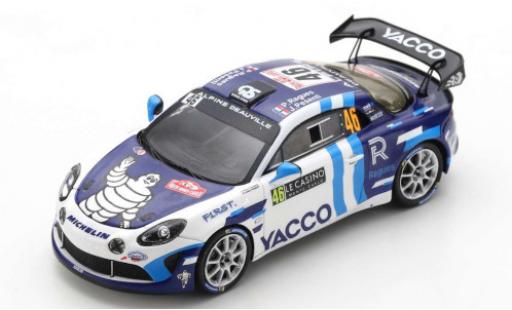 Alpine A110 1/43 Spark Rally RGT No.46 Yacco Rallye WM Rallye Monte Carlo 2021 P.Ragues/J.Pesenti coche miniatura