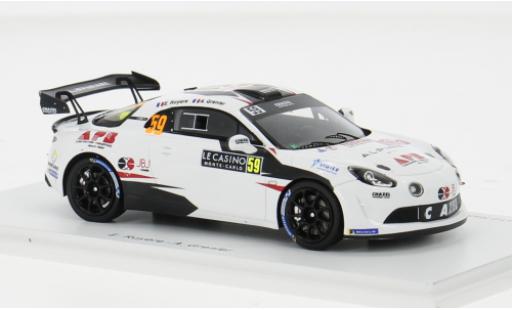 Coche miniatura Alpine A110 1/43 Spark Rally RGT No.59 Chazel Technologie Course Rallye WM Rallye Monte Carlo 2024 1:43 Alpine A110 1/43 Spark Rally RGT No.59 Chazel Technologie Course Rallye WM Rallye Monte Carlo 2024 1:43 coche miniatura