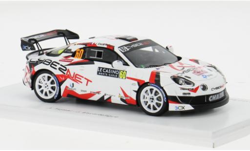 Coche miniatura Alpine A110 1/43 Spark Rally RGT No.60 Chazel Technologie Course Rallye WM Rallye Monte Carlo 2024 1:43 Alpine A110 1/43 Spark Rally RGT No.60 Chazel Technologie Course Rallye WM Rallye Monte Carlo 2024 1:43 coche miniatura