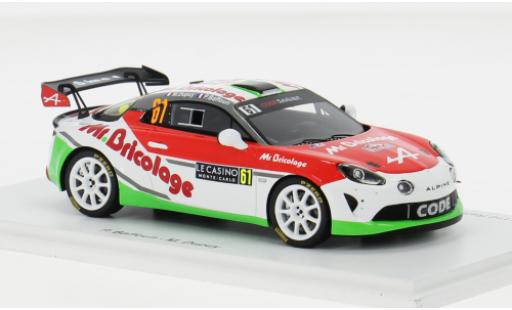 Coche miniatura Alpine A110 1/43 Spark Rally RGT No.61 Code Racing Development Rallye WM Rallye Monte Carlo 2024 1:43 Alpine A110 1/43 Spark Rally RGT No.61 Code Racing Development Rallye WM Rallye Monte Carlo 2024 1:43 coche miniatura