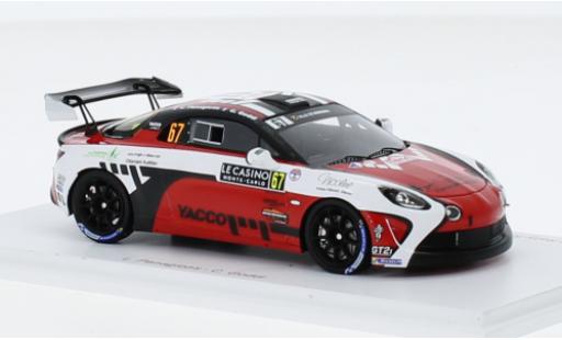 Coche miniatura Alpine A110 1/43 Spark Rally RGT No.67 Chazel Technologie Course Rallye WM Rallye Monte Carlo 2023 1:43 Alpine A110 1/43 Spark Rally RGT No.67 Chazel Technologie Course Rallye WM Rallye Monte Carlo 2023 1:43 coche miniatura
