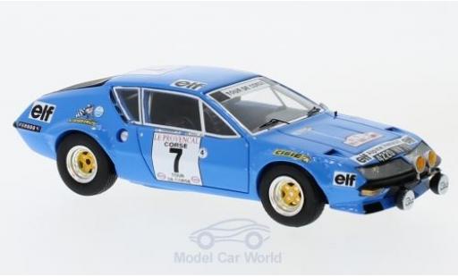 Coche miniatura Alpine A310 1/43 Spark No.7 Rallye WM Rallye Tour de Corse 1974 J-L.Therier/N.Vial Alpine A310 1/43 Spark No.7 Rallye WM Rallye Tour de Corse 1974 J-L.Therier/N.Vial coche miniatura