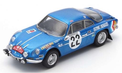 Coche miniatura Alpine A110 1/43 Spark Renault No.22 Rally Monte Carlo 1971 J-C.Andruet/M.Vial Alpine A110 1/43 Spark Renault No.22 Rally Monte Carlo 1971 J-C.Andruet/M.Vial coche miniatura