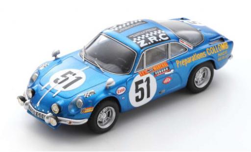 Coche miniatura Alpine A110 1/43 Spark Renault No.51 24h Le Mans 1968 B.Collomb/F.Lacarreau Alpine A110 1/43 Spark Renault No.51 24h Le Mans 1968 B.Collomb/F.Lacarreau coche miniatura