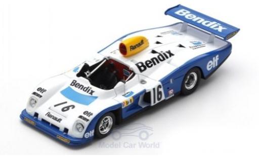 Alpine A442 1/43 Spark Renault RHD No.16 Bendix 24h Le Mans 1977 D.Pironi/R.Arnoux/G.Frequelin coche miniatura