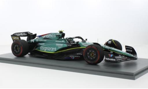 Aston Martin AMR2 1/18 Spark 3 No.14 Aramco Cognizant F1 Team Cognizant Formel 1 GP Großbritannien 2023 1:18 coche miniatura