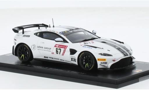 Coche miniatura Aston Martin V8 Vantage GT4 1/43 Spark Vantage AMR GT4 No.67 Dörr Motorsport 24h Nürburgring 2023 1:43 Aston Martin V8 Vantage GT4 1/43 Spark Vantage AMR GT4 No.67 Dörr Motorsport 24h Nürburgring 2023 1:43 coche miniatura