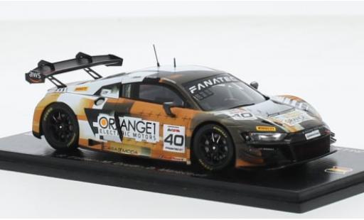 Coche miniatura Audi R8 1/43 Spark LMS GT3 EVO II No.40 Sport Orange 1 24h Spa 2023 1:43 Audi R8 1/43 Spark LMS GT3 EVO II No.40 Sport Orange 1 24h Spa 2023 1:43 coche miniatura