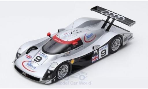 Coche miniatura Audi R8 1/18 Spark C No.9 Sport UK 24h Le Mans 1999 S.Johansson/S.Ortelli/C.Abt Audi R8 1/18 Spark C No.9 Sport UK 24h Le Mans 1999 S.Johansson/S.Ortelli/C.Abt coche miniatura