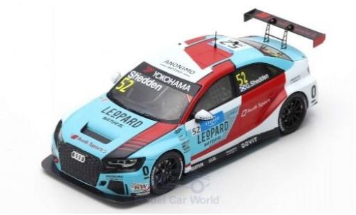 Audi RS3 1/43 Spark LMS No.69 Leopard Racing Team Sport WTCR Marrakesh 2019 J-K.Vernay coche miniatura