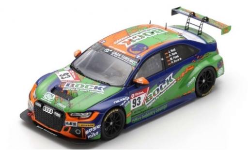 Audi RS3 1/43 Spark LMS No.93 Bonk Motorsport Bock 24h Nürburgring 2019 H.Bock/M.Partl/J.Nett/A.Nett coche miniatura