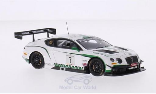 Coche miniatura Bentley Continental T 1/43 Spark GT3 No.7 M-Sport 24h Spa 2015 G.Smith/A.Meyrick/S.Kane Bentley Continental T 1/43 Spark GT3 No.7 M-Sport 24h Spa 2015 G.Smith/A.Meyrick/S.Kane coche miniatura