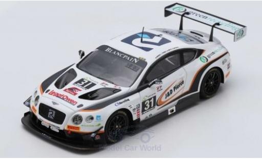 Coche miniatura Bentley Continental 1/43 Spark GT3 RHD No.31 Team Parker Racing 24h Spa 2018 R.Smith/D.Pierce/A.Meyrick/S.Morris Bentley Continental 1/43 Spark GT3 RHD No.31 Team Parker Racing 24h Spa 2018 R.Smith/D.Pierce/A.Meyrick/S.Morris coche miniatura