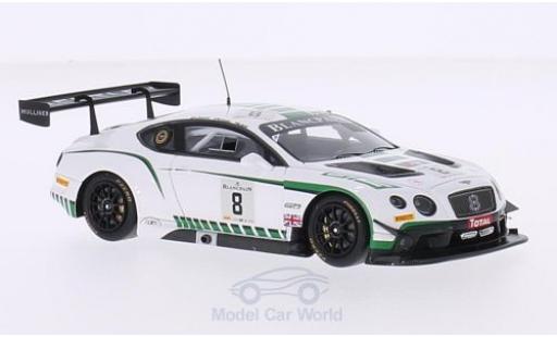 Coche miniatura Bentley Continental T 1/43 Spark GT3 RHD No.8 M-Sport 24h Spa 2015 M.Buhk/M.Soulet/A.Soucek Bentley Continental T 1/43 Spark GT3 RHD No.8 M-Sport 24h Spa 2015 M.Buhk/M.Soulet/A.Soucek coche miniatura