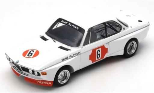 Bmw 3.0 1/18 Spark CSL (E9) No.6 Alpina 4h Monza 1973 N.Lauda/B.Muir coche miniatura