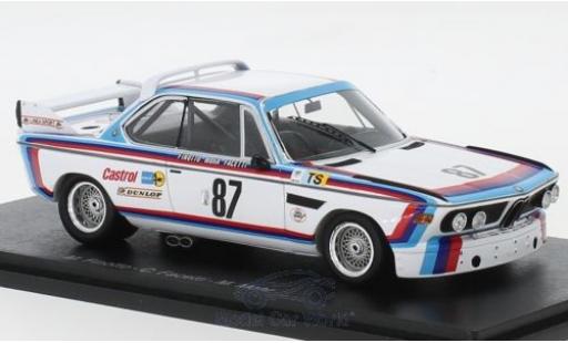 Bmw 3.0 1/43 Spark CSL No.87 24h Le Mans 1974 M.Finotto/C.Facetti/M.Mohr coche miniatura