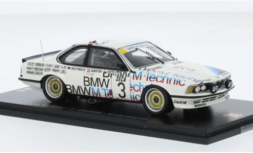 Bmw 635 1/43 Spark CSi No.3 24h Spa 1985 1:43 coche miniatura