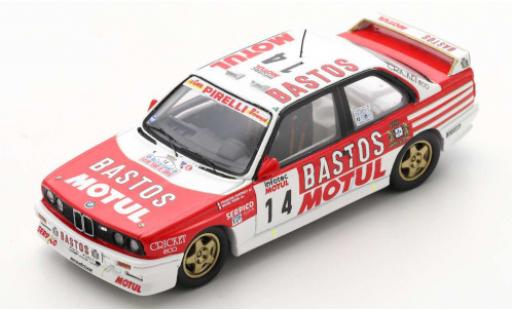 Coche miniatura Bmw M3 1/43 Spark (E30) No.14 Bastos Rallye WM Tour de Corse 1989 F.Chatriot/M.Perin Bmw M3 1/43 Spark (E30) No.14 Bastos Rallye WM Tour de Corse 1989 F.Chatriot/M.Perin coche miniatura