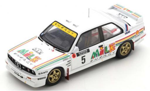 Coche miniatura Bmw M3 1/43 Spark (E30) No.5 Prodrive Milk Energy Rallye WM Rallye Finnland 1988 A.Vatanen/B.Berglund Bmw M3 1/43 Spark (E30) No.5 Prodrive Milk Energy Rallye WM Rallye Finnland 1988 A.Vatanen/B.Berglund coche miniatura