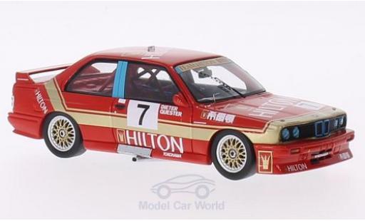 Coche miniatura Bmw M3 E30 1/43 Spark (E30) No.7 Team Hilton Hilton GP Macau 1987 D.Quester Bmw M3 E30 1/43 Spark (E30) No.7 Team Hilton Hilton GP Macau 1987 D.Quester coche miniatura