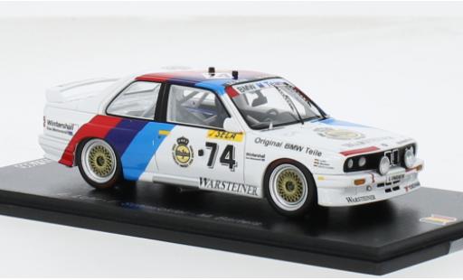 Coche miniatura Bmw M3 1/43 Spark (E30) No.74 24h Spa 1988 1:43 Bmw M3 1/43 Spark (E30) No.74 24h Spa 1988 1:43 coche miniatura