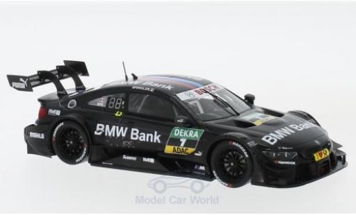 Bmw M4 1/43 Spark DTM No.7 Team RBM Bank DTM Hockenheim 2017 B.Spengler coche miniatura