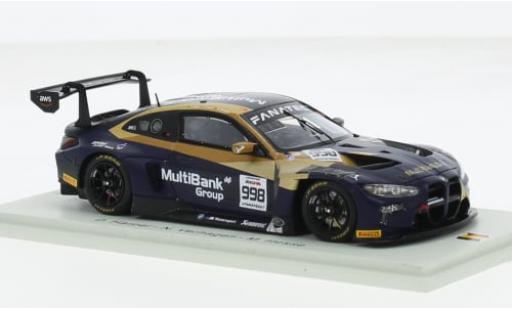Coche miniatura Bmw M4 1/43 Spark GT3 No.998 ROWE Racing 24h Spa 2023 1:43 Bmw M4 1/43 Spark GT3 No.998 ROWE Racing 24h Spa 2023 1:43 coche miniatura