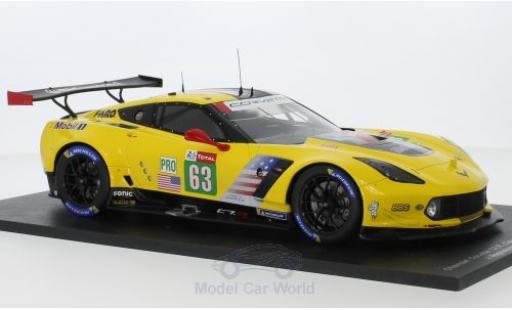 Coche miniatura Chevrolet Corvette 1/18 Spark C7.R No.63 Racing 24h Le Mans 2018 J.Magnussen/A.Garcia/M.Rockenfeller Chevrolet Corvette 1/18 Spark C7.R No.63 Racing 24h Le Mans 2018 J.Magnussen/A.Garcia/M.Rockenfeller coche miniatura