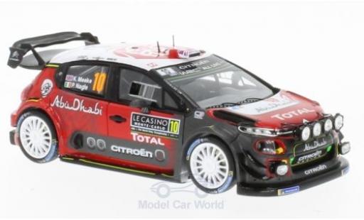 Citroen C3 1/43 Spark WRC No.10 Total Abu Dhabi World Rally Team Rallye WM Rallye Monte Carlo 2018 K.Meeke/P.Nagle coche miniatura