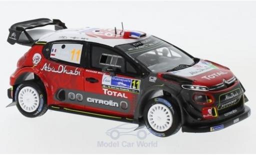 Citroen C3 1/43 Spark WRC No.11 Total Abu Dhabi World Rally Team Rallye WM Rallye Mexico 2018 S.Loeb/D.Elena coche miniatura