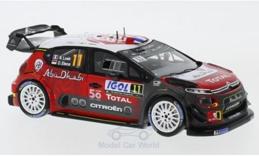 Citroen C3 1/43 Spark WRC No.11 Total Abu Dhabi WRT Rallye WM Rallye Tour de Corse 2018 S.Loeb/D.Elena coche miniatura