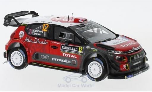 Coche miniatura Citroen C3 1/43 Spark WRC No.12 Total Abu Dhabi World Rally Team Rallye WM Rallye Schweden 2018 M.Ostberg/T.Eriksen Citroen C3 1/43 Spark WRC No.12 Total Abu Dhabi World Rally Team Rallye WM Rallye Schweden 2018 M.Ostberg/T.Eriksen coche miniatura
