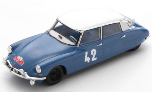 Coche miniatura Citroen DS 1/43 Spark 19 No.42 Rallye Monte Carlo 1963 L.Bianchi/J.-C.Ogier Citroen DS 1/43 Spark 19 No.42 Rallye Monte Carlo 1963 L.Bianchi/J.-C.Ogier coche miniatura