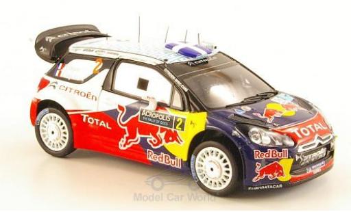 Coche miniatura DS Automobiles DS3 Racing 1/43 Spark Citroen WRC No.2 Citroen Racing Red Bull Total WRC Rallye Acropolis 2011 S.Ogier/J.Ingrassia DS Automobiles DS3 Racing 1/43 Spark Citroen WRC No.2 Citroen Racing Red Bull Total WRC Rallye Acropolis 2011 S.Ogier/J.Ingrassia coche miniatura