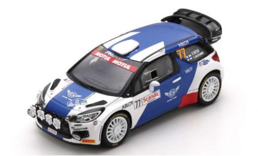Coche miniatura DS Automobiles DS3 1/43 Spark Citroen WRC No.77 PH Sport Arctic Lapland Rally 2020 V.Bottas/T.Rautiainen DS Automobiles DS3 1/43 Spark Citroen WRC No.77 PH Sport Arctic Lapland Rally 2020 V.Bottas/T.Rautiainen coche miniatura