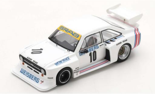 Ford Escort 1/43 Spark MK II RS Gr.5 No.10 Weisberg DRM Norisring 1977 T.Hezemans coche miniatura
