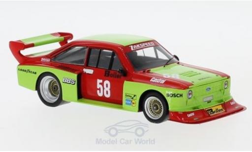 Ford Escort 1980 1/43 Spark Turbo No.58 DRM Zolder Westfalen 1980 W.Boller coche miniatura