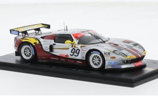 Coche miniatura Ford GT 1/43 Spark No.99 Marc VDS Racing Team 24h Spa 2010 1:43 Ford GT 1/43 Spark No.99 Marc VDS Racing Team 24h Spa 2010 1:43 coche miniatura