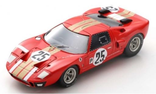 Ford GT40 1/43 Spark AMR1 RHD No.25 Alan Mann Racing 12h Sebring 1966 J.Whitmore/F.Gardner coche miniatura