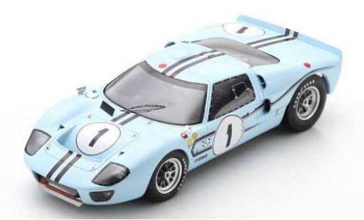 Coche miniatura Ford GT40 1/18 Spark MkIIB RHD No.1 12h Reims 1967 J.Schlesser/G.Ligier Ford GT40 1/18 Spark MkIIB RHD No.1 12h Reims 1967 J.Schlesser/G.Ligier coche miniatura
