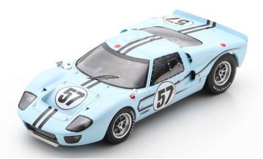 Coche miniatura Ford GT40 1/18 Spark MkIIB RHD No.57 Shelby-American Inc. 24h Le Mans 1967 R.Bucknum/P.Hawkins Ford GT40 1/18 Spark MkIIB RHD No.57 Shelby-American Inc. 24h Le Mans 1967 R.Bucknum/P.Hawkins coche miniatura