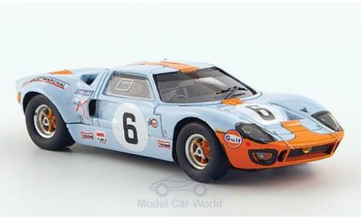 Ford GT40 1/87 Spark No.6 24h Le Mans 1969 J.Ickx/J.Oliver coche miniatura